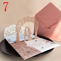 ราคา TSEVD 3D การเชิญงานแต่งงาน 18X13cm ป๊อปอัพ การ์ดอวยพร ตัดด้วยเลเซอร์ เจ้าสาวและเจ้าบ่าว การ์ดเชิญ แต่งงานในงานแต่งงาน (24416164663)