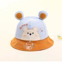 ราคา พร้อมส่ง หมวกเด็ก 3เดือน 2ปี รอบหัว 46 48 cm ปักลายการ์ตูนหมี หมวกบักเก็ต Bucket สีทูโทน หมวกเด็กผู้ชาย หมวกเด็กผู้หญิง หมวกแฟชั่นเด็ก (19139151981)