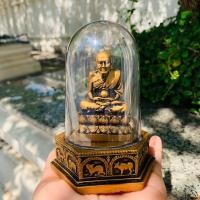 ราคา หลวงปู่ทวด ครอบเเก้ว เเถมฟรีผ้ายันต์ ธูปตัวเลข2ชิ้น พระตั้งหน้ารถ ฐาน 12 ราศี Car (23616828751)