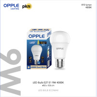 ราคา OPPLE หลอดไฟ LED BULB ขั้ว E27 EcoMax แสงธรรมชาติ Coolwhite 4000K 5W 7W 9W 12W 14W P45 A55 A60 A70 (23696514885)