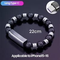 ราคา Elough Bead 65W USB C Type C Type กำไลข้อมือสร้อยข้อมือสร้อยข้อมือเครื่องชาร์จยูเอสบี USB สายชาร์จข้อมูลสายชาร์จเร็ว USB C ไมโคร USB สายสำหรับ iPhone 15 14 13 Samsung OPPO Vivo Xiaomi (23234331333)