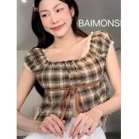 ราคา เสื้อขาว เสื้อแขนตุ๊กตา เสื้อลายดอก เสื้อคอบัวเสื้อลายทาง เสื้อลายสก๊อต (23960435835)