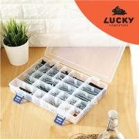 ราคา LUCKY HOME กล่องแบ่งช่อง 40 ช่อง แบบปรับขนาดช่องตามยาวได้ ขนาดช่องเมื่อแบ่งครบ 40 ช่อง กว้างxลึกxสูง 4 x 4 x 4 cm TL 718 (1705500744)