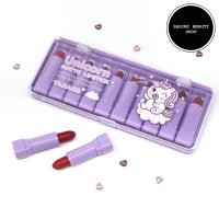 ราคา เซต TANAKO Unicorn Matte Mini Lipstick Set เซตลิปยูนิคอร์น เนื้อเวลเวท ให้ริมฝีปากสดใส no HT079 (24573178151)
