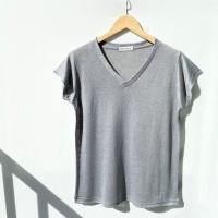 ราคา เสื้อยืดคอวี ผ้าสลาฟ อก 36 (12474141328)