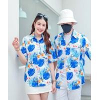 ราคา ลายใหม่103 เสื้อเชิ้ตลายดอกทรงวัยรุ่น ใส่ได้ชายหญิง เสื้อฮาวาย สกรีนลายคมชัด เนื้อผ้าใส่สบาย ราคาคุ้มค่า (23974838248)
