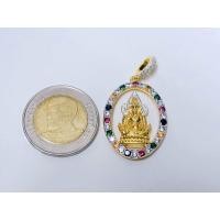ราคา ทองเหลืองชุบทอง 24k C074 หลวงพ่อโสธรล้อมเพชร งานฝังเพชร (21714462720)