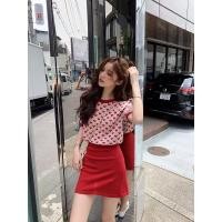 ราคา Cici 4102 เสื้อไหมพรมแขนสั้น ลายหัวใจ เหมาะสำหรับวาเลนไทน์ (16205656109)