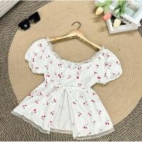 ราคา เสื้อครอปลูกไม้ผูกหน้า แค่เสื้อ (22068253427)