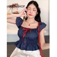 ราคา เสื้อขาว เสื้อแขนตุ๊กตา เสื้อลายดอก เสื้อคอบัวเสื้อลายทาง เสื้อลายสก๊อต (23960400740)