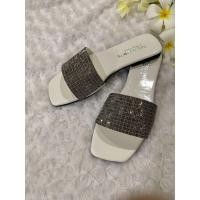 ราคา ส่งเร็ว พร้อมส่ง รองเท้าแตะแฟชั่นผู้หญิง หน้าสวมเพชร ทรงสวย (20828640525)