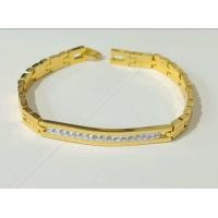 ราคา เลสทองคำขาว ประดับเพชร CZ wristless สร้อยข้อมือทองคำขาว เลสข้อมือทองคำขาว (24274227112)