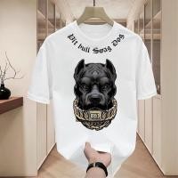 ราคา เสื้อยืดผู้ชายเท่ๆ เสื้อยืดคอกลม แขนสั้น สกรีนลายหมาเท่ๆ เสื้อลายหมา oversize t shirt for men เสื้อยืดแฟชั่นฮิปฮอปลายเท่ๆ เสื้อสตรีทแฟชั่นเท่ๆ เสื้อคนอ้วน โอเวอร์ไซส์ เสื้อยืดชายเท่ๆ เสื้อยืดไซส์ใหญ่