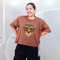 ราคา เสื้อยืด ลายเสือดาวสุดฮิต และมีกางเกงลายเสือ มีหลายสีให้เลือกสรร เสื้อสาวอวบ ทรงครอป คอกลม แขนสั้น เนือผ้าคอตตอนผสม tb834 tt 190 pb915 (24269308165)
