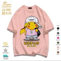 ราคา เสื้อยืดแขนสั้น ผ้าฝ้าย พิมพ์ลายโปเกม่อน ปิกาจู ทรงหลวม สไตล์ญี่ปุ่น แฟชั่นสําหรับผู้ชาย และผู้หญิง (21816099279)