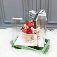 ราคา กล่องเค้กแบบโปร่งใส กล่องขนมสไตล์เกาหลี กล่องใสเนยสดขนาด 5 นิ้ว กล่องเค้กแบบระเบิดความชื้น กล่องขนมน้ำนมเนยสด (21864471925)