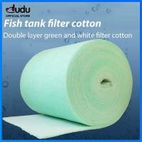 ราคา DUDU ตัวกรองตู้ปลาน้ำ Pet แผ่นกรองผ้าฝ้ายหนาสีขาวหนาสีเขียวขาวสำลีกรองแผ่นขนาดกลางความหนาแน่นสองเท่าแผ่นกรองผ้าฝ้ายตัดให้พอดีกับตัวกรองตู้ปลา (22528961564)
