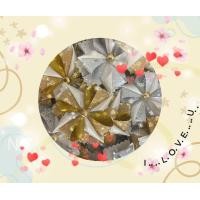 ราคา เหรียญโปรยทาน ดอกดาวกระจายกากเพชร 34 ชิ้น สำเร็จพร้อมโปรย (18923838426)