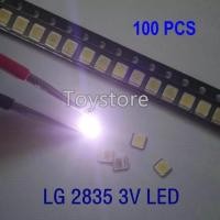 ราคา 100 ชิ้น 3 โวลต์ LG3528 เดิมและอย่างเป็นทางการ LED Backlight 1210 3528 2835 3 โวลต์ 1 วัตต์ 100LM Cool white LCD Backlight สำหรับทีวีแอปพลิเคชันทีวี LG 2835 LG 3528 LG2835 (20134350411)