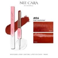 ราคา ลิปดูโอ้ 2in1 นีคาร่า NEE CARA Long Lasting Lipstick Duo มีให้เลือก8สี N346 (23797341908)