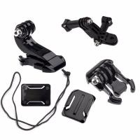ราคา Action Camera Accessories Set For GoPro Hero 5 3 4 Xiaomi Yi 4K SJCAM SJ4000 Chest Strap Base Mount Go Pro Helmet Kits (19689139207)