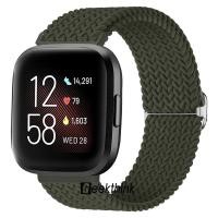 ราคา GEEKTHINK สายถักเดี่ยวสำหรับ Fitbit Versa 4 3 2 1 Versa Lite สำหรับ Fitbit Sens sense 2ยางยืดสำหรับ Fitbit Sense Sense 2ปรับได้สายนาฬิกาไนลอนทอสำหรับ Fitbit (21957023197)