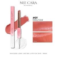 ราคา ลิปดูโอ้ 2in1 นีคาร่า NEE CARA Long Lasting Lipstick Duo มีให้เลือก8สี N346 (23797341905)