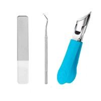 ราคา กรรไกรตัดเล็บสำหรับตัดร่องเล็บ กรรไกรตัดเฉียง คีมยาว ปากนก เครื่องมือทำเล็บเท้าปลายแหลม เล็บสีเทาขบแบบเยอรมัน เนื้ออักเสบยาว 甲沟炎专用斜口指甲剪套装 (24656217735)