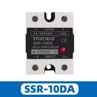 ราคา SSR 40DA SSR 25DA 10DA Solid State Relay DC To AC 4 32VDC Input 24 480VAC Output solid state relay Industrial Single black SSR (16865851104)