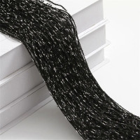 ราคา 1 ชิ้น 100X200 ซม Glitter เชือกตกแต่งม่านประตูลูกปัดพาร์ทิชันห้องลูกปัดพู่ผ้าโพลีเอสเตอร์หน้าต่างแผง 1X2M (23589896387)