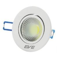 ราคา EVE โคมไฟฝั่งฝ้า ปรับองศา ดาวน์ไลท์ COB LED 5W ขนาด 3 นิ้วไฟปรับองศาได้ แสงขาว ส้ม 1ตัว (928952579)
