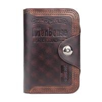 ราคา QNQN กระเป๋าสตางค์ผู้ชายสล็อตกระเป๋าสตางค์ใส่เหรียญกระเป๋าสตางค์ผู้ชายธุรกิจกระเป๋าสตางค์สามพับสไตล์วินเทจคุณภาพสูงสีน้ำตาลดำ (24022505906)