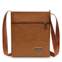 ราคา PIYU กระเป๋าสะพายหนังสไตล์เกาหลีใหม่แฟชั่นผู้ชายหนังกระเป๋าสะพายกระเป๋าสะพายสไตล์วินเทจสีทึบ (24277121597)