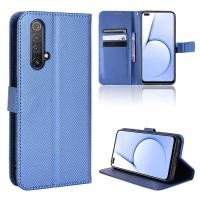 ราคา เคสโทรศัพท์มือถือสำหรับเคสสำหรับ Realme X50 5G ผ้าตาหมากรุกกระเป๋าเงินแบบกลับด้านได้กระเป๋าเก็บบัตรขาตั้งเคสสำหรับ Realme Case ครอบสีดำโทรศัพท์กันกระแทก X3 (23588855222)