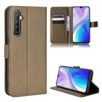 ราคา เคสโทรศัพท์มือถือสำหรับ Realme XT เคส RMX1921ผ้าตาหมากรุกกระเป๋าเงินแบบกลับด้านได้กระเป๋าเก็บบัตรขาตั้งสำหรับ Case ครอบสีดำโทรศัพท์กันกระแทกจริงๆ (23588885349)