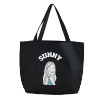 ราคา สกรีนข้อความ กระเป๋าผ้ามีซิป กระเป๋าสะพายไหล่ สไตล์เกาหลี เติมชื่อได้ Name กระเป๋าผ้ามีซิป Collection Minimal Girl (22985942150)