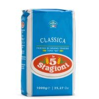 ราคา แป้งสาลีสำหรับทำพิซซ่า ซอฟท์ วีท ฟลาว 00 คลาสสิค 1 กิโลกรัม Le 5 Stagioni Pizza Flour 00 Classica Nazionale 1 kg Exp 30 06 2025 (10219962435)