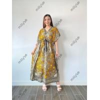 ราคา ชุดโบฮีเมียน เสื้อปีกผีเสื้อ เสื้อทรงค้างคาว ชุดสวย ใส่สบาย ชุดนอนดูไบ เสื้อเอวรูด ชุดเดรส (17475827259)