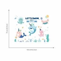 ราคา Youhome สติ๊กเกอร์ลายทะเล ลายสัตว์โลก สัตว์น้ำใต้ทะเล ลายโลมา สําหรับติดตกแต่งผนังห้อง ตกแต่งห้องเด็ก สติ๊กเกอร์ติดผนัง ห้องเรียน (21310476443)