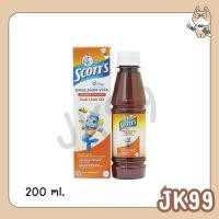 ราคา สก๊อต อีมัลชั่น Scotts Emulsion 200ml รสส้ม น้ำมันตับปลา 200มล (24349398269)