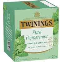 ราคา ทไวนิงส์ ชาเพียว เปปเปอร์มินท์ 10 ซอง ชามีซองบรรจุแยก Twinings Pure Peppermint Tea Bags 10 Pack Individually wrapped (23927663537)
