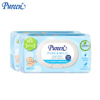 ราคา เพียวรีน เบบี้ไวพส์ สูตรเพียวแอนด์มายด์ 80 แผ่น ฟรี 1 แถม 1 (4018094170)