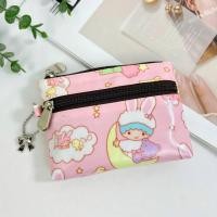 ราคา กระเป๋าเหรียญ 2 ซิบ ผ้าเคลือบกันน้ำ มีซับใน ใส่ธนบัตรพับครึ่งได้ กระเป๋าสตางค์ กระเป๋าใส่เหรียญ กระเป๋าตัง (23785851394)