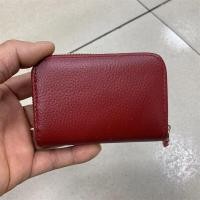 ราคา กระเป๋าใส่บัตรหนังแท้สไตล์ยุโรปสำหรับผู้หญิง กระเป๋าใส่บัตรแบบพกพาขนาดเล็ก กระเป๋าใส่บัตรแบบเปิดด้วยซิป กระเป๋าใส่บัตรแบบมีซิป (24144897777)