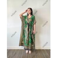 ราคา ชุดโบฮีเมียน เสื้อปีกผีเสื้อ เสื้อทรงค้างคาว ชุดสวย ใส่สบาย ชุดนอนดูไบ เสื้อเอวรูด ชุดเดรส (17475827260)