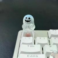 ราคา โปร่งใสเรซิ่น Keycap DIY น่ารัก Custom Keycaps สําหรับคีย์บอร์ดหมวกฮาโลวีน Faceless Monster Ghost ฟักทอง Key Caps (24329211227)
