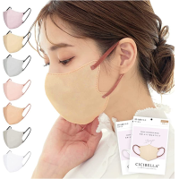 ราคา สำหรับคนหน้ากลม หน้ากากอนามัย Cicibella 3D Bi Color C Type Mask 10 ชิ้น นำเข้าจากญี่ปุ่น (21981141257)