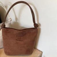 ราคา Hot Sale FunFindsS กระเป๋าทรงถังแฟชั่นหนังกลับสะพายไหล่ข้าง (24073371747)