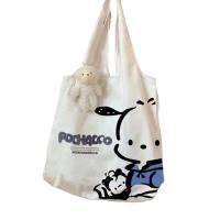 ราคา Belfoyer Cute little dog shoulder bag large capacity womens canvas bag lightweight backpack and shopping bag (24050201097)