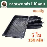 ราคา ถาดเพาะกล้า แบบมีรู แพ็คละ 5ใบ หนา150 กรัม ถาดเพาะต้นอ่อนทานตะวัน ถาดเพาะต้นกล้าผัก ถาดไดโซะ ถาดแคคตัส (24495834296)